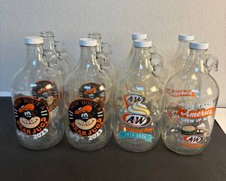 c AW Root Beer Glass Collector Jugs Set