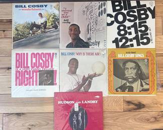 bb Vintage Comedy LP Lot  Bill Cosby 6 Hudson  Landry