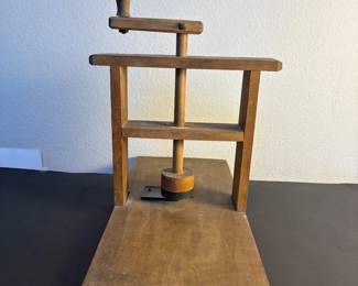 an Wooden Book Binding Press