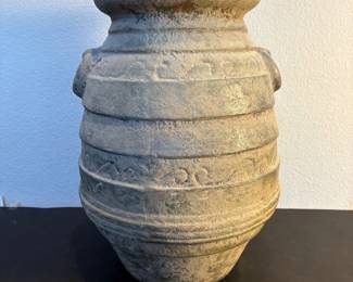 na Handcrafted Terracotta Planter Vase with Ornate Detailing