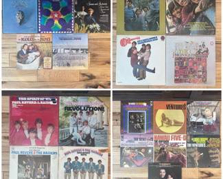 bb Classic Rock Pop LP Record Lot  Eagles, Steppenwolf, Simon  Garfunkel, Monkees, Paul Revere, Ventures