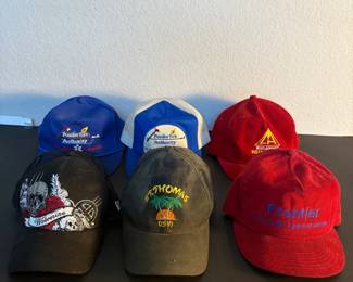 h Six Embroidered Hats