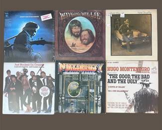 bb Johnny Cash, Waylon  Willie, Hank Williams Jr Soundtrack LP Lot 6  San Quentin  More