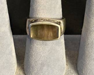 j Tigers Eye Stone Ring