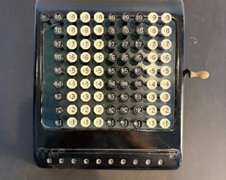 an Burroughs Class 5 Adding Machine with Manual Crank