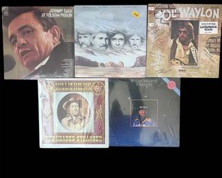 bb Outlaw Country LP Lot  Willie Nelson, Waylon Jennings, Johnny Cash, Highwaymen  Classic Albums