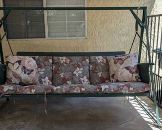 Vintage metal porch swing 