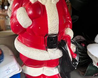 Vintage Blow mold Santa