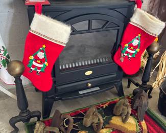Electric  wood stove