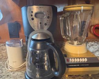 Coffee pot and blender