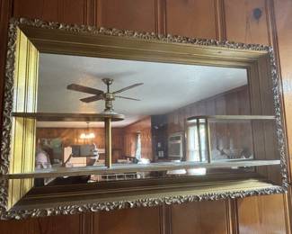 Mid Century Modern shelf Mirror 