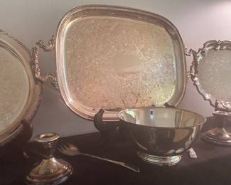 Silver plate platters 