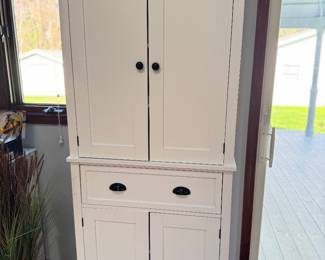 large white pantry cabinet 