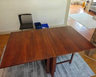 026 – Mid-Century Swedish Bruno Mathsson “Maria” Table – 60 x 35.5 x 28.5