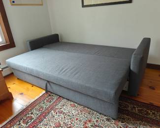 006 – IKEA Friheten Sleeper Sofa, Gray – 89 x 38 x 30