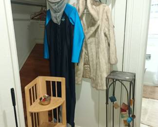 Fur and a wetsuit.  sounds like a fun date night.