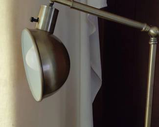 Adjustable Brass Pharmacy Floor Lamp second image