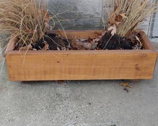 Wooden Rectangular Planter Box
