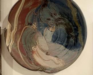 Artisan Ceramic Decorative Plate by Jerry Weatherman