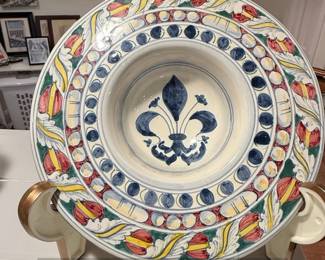 Artigianato Fiorentino Florentia HandPainted Ceramic Bowl