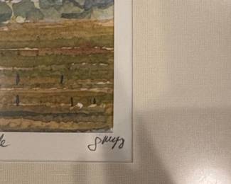 Watercolor Painting of Tuscan Landscape third image