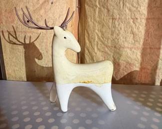 MidCentury Modern Ceramic Deer Figurine