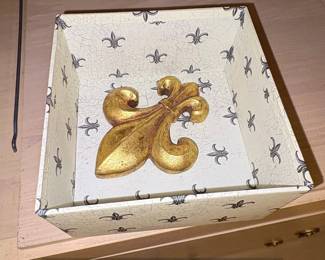 TriCoastal Design Fleurdelis Decorative Box