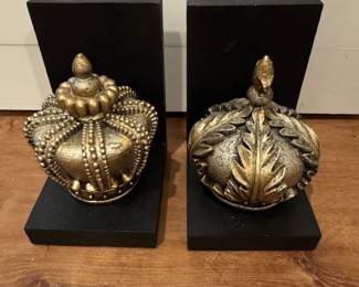 Crown Decorative Bookends
