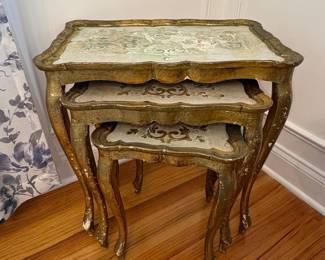 Vintage Italian Florentine Nesting Tables