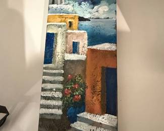 Na Na Na Santorini Style Painting