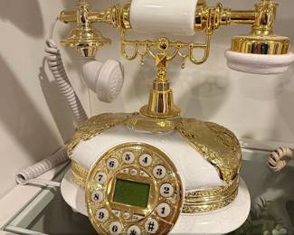 Luxury European Style Rotary Dial Corded Phone