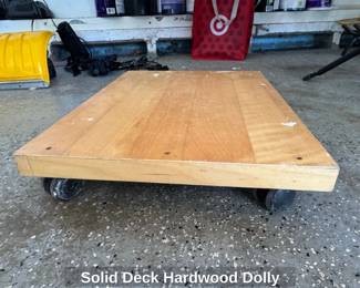 Solid Deck Hardwood Dolly