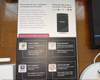 Clickfree Automatic Backup Portable Hard Drive second image