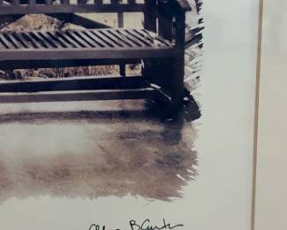 Allen B. Carter Print of a Park Bench second image