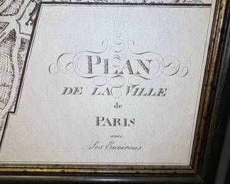 Huitieme Plan de Paris Divis en Ses Vingt Quartiers Map second image
