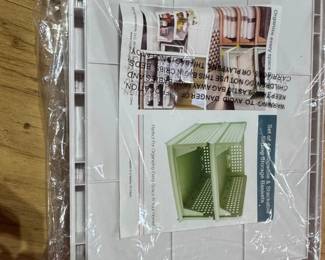 Set of Collapsible  Stackable Sliding Storage Baskets