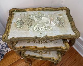 Vintage Italian Florentine Nesting Tables second image