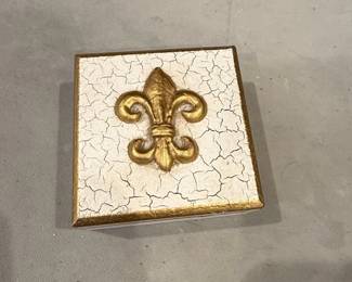 Decorative Box with Fleurdelis Emblem