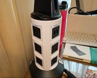 Bell Howell Spin Power Pro Tower Surge Protector with Device Stand