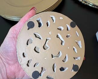 Fleurdelis Coaster Set with Holder second image