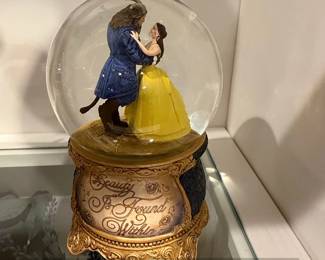Disney Beauty and the Beast Musical Glitter Globe