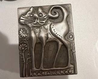 Art Nouveau Style Cat Figurine