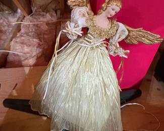 Vintage Angel Christmas Tree Topper