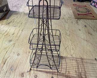 ELLE DECOR Tier Wire Basket Stand