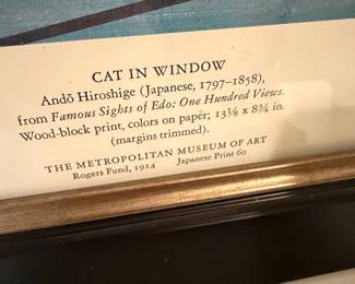 Cat in Window by Ando Hiroshige second image