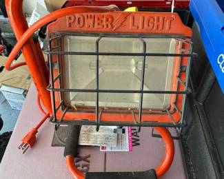 Power Light Orange Halogen Portable Work Light