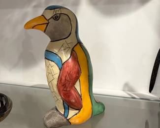 Artistic Ceramic Penguin Figurine
