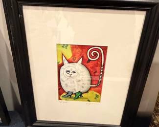 Original Art Print Fish by K. Byron