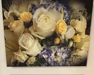 Floral Canvas Print  Lily, Rose, Hydrangea