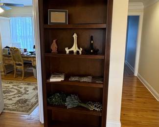 Dark Wood Shelf Bookcase